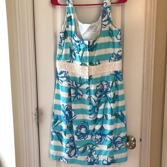 Lilly Pulitzer Serena Dress in Shorely Blue print - Picture 4 of 7